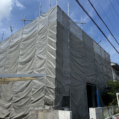 足場が建ちました🏠 アイキャッチ画像