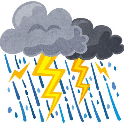 雷雨注意⛈️ 画像