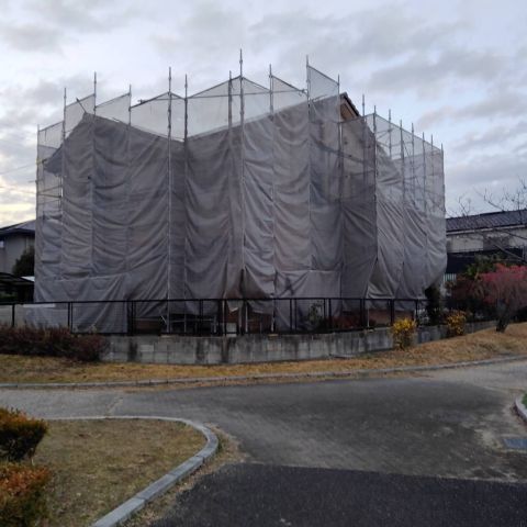 足場掛け・払い終わりました😄 画像