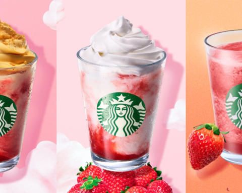 スタバ新作🍓 画像